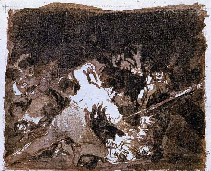 Francisco de goya y Lucientes War scene Spain oil painting art